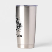 hello music geïsoleerde drinkbeker (Links)