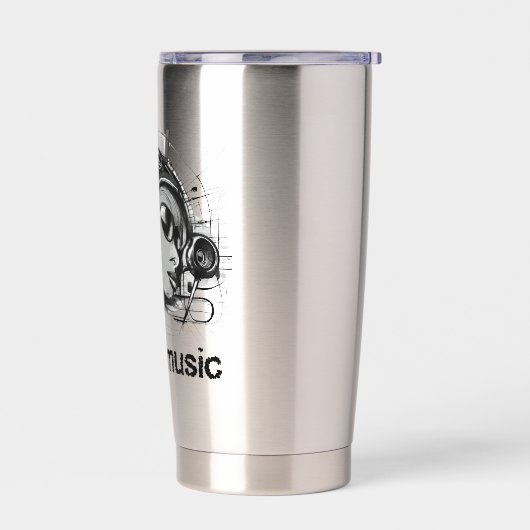 hello music geïsoleerde drinkbeker (Links)