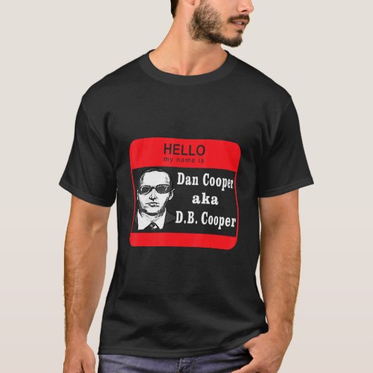 Hello My Name is D B Cooper Sketch Cryptid Urban L T-shirt (Voorkant)