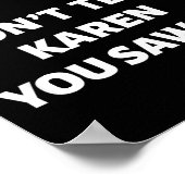 Hello My Name Is Manager_don't Tell Karen Funny Ha Poster (Hoek)