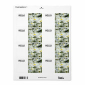 HELLO Naamlabels stickers Labels Conferenties (Full Sheet)