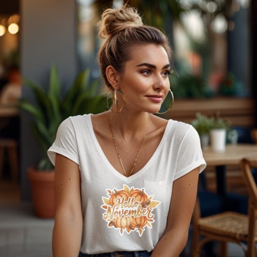 Hello November - Cozy Fall Design T-shirt