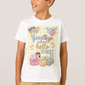 Hello Pool Party Gele Caro T-Shirt  (Voorkant)