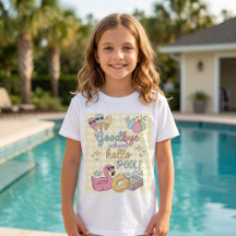 Hello Pool Party Gele Caro T-Shirt 
