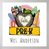 Hello Pre-K Back To School Poster (Voorkant)