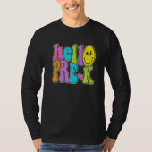Hello Pre K  Back To School Teacher Student Boy Gi T-shirt (Voorkant)