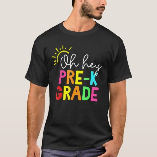 Hello Pre-k Graduation Team Back to School Teacher T-shirt (Voorkant)
