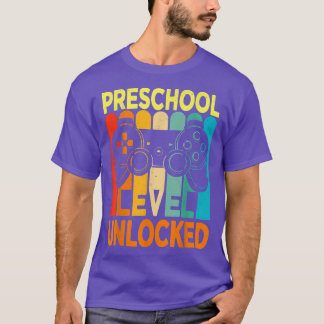 Hello Preschool Level Unlocked Video Game Back to T-shirt