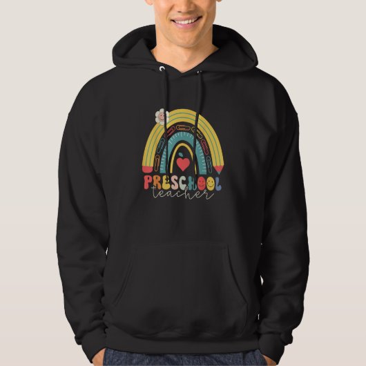 Hello Preschool Team Preschool Back to School Teac Hoodie (Voorkant)