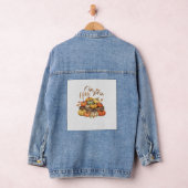 Hello, Pumpkin design Oversized T-Shirt.png Denim Jacket (Hangar)