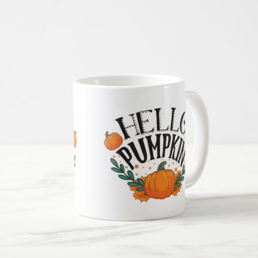 Hello Pumpkin Fall Autumn                          Koffiemok (Voorkant rechts)