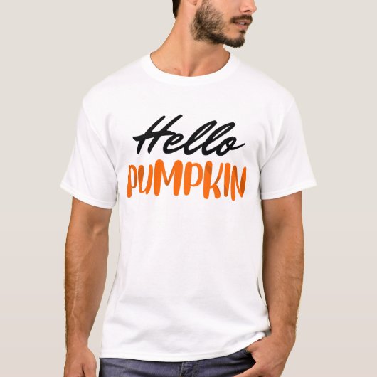 Hello Pumpkin Fall Season Autumn T-shirt (Voorkant)