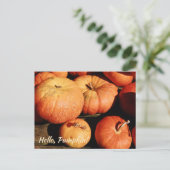 Hello, Pumpkin! Feestdagenkaart (Staand voorkant)