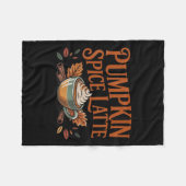 Hello Pumpkin Latte Sce Coffee Love Fall Season Fleece Deken (Voorkant (Horizontaal))