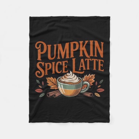 Hello Pumpkin Latte Sce Coffee Love Fall Season Fleece Deken (Voorkant)