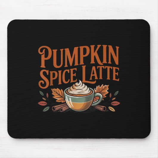 Hello Pumpkin Latte Sce Coffee Love Fall Season Muismat (Voorkant)