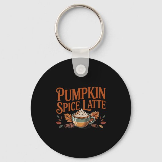 Hello Pumpkin Latte Sce Coffee Love Fall Season  Sleutelhanger (Voorkant)