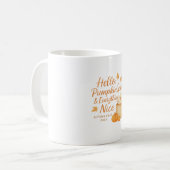 Hello, Pumpkin Spice & Everything Nice Fall Mug Koffiemok (Voorkant links)