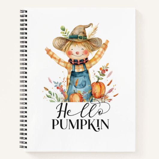 Hello Pumpkin Spiral Notebook Notitieboek (Voorkant)