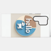 Hello Puppy Cute Cartoon Mobile Case Samsung Galaxy Hoesje (Achterkant horizontaal)