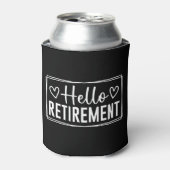 Hello Retirement for Women – Gift for Retired Woma Blikjeskoeler (Blikje Voorkant)