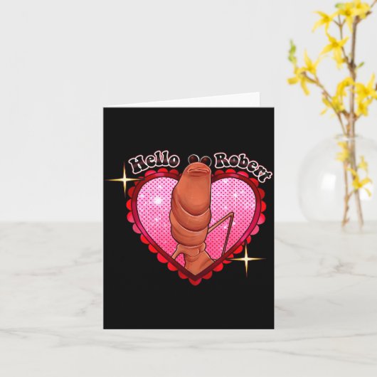 Hello Robert It's Ing Me Off Marcus The Worm  Kaart (Gele Bloem)