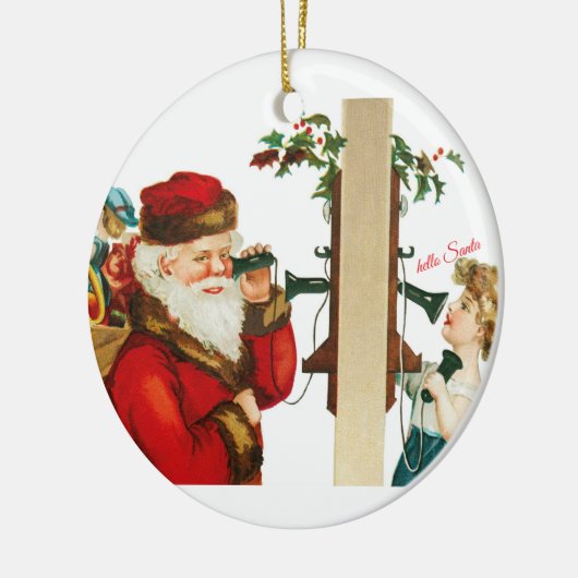 Hello Santa Keramisch Ornament (Links)