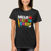 Hello Second Grade  2nd Grade Back To School Kids T-shirt (Voorkant)