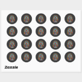 Hello Second Grade Back To School Gift Ronde Sticker (Vel)