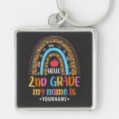 Hello Second Grade Back To School Gift Sleutelhanger (Voorkant)