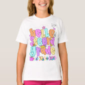 Hello Second Grade Coquette Bow Teacher Girl T-shirt (Voorkant)