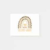 Hello Second Grade-Leopard Rainbow-Back to School Post-it® Notes (Voorkant)