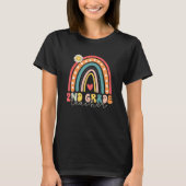 Hello Second Grade Rainbow Back To School 2nd Grad T-shirt (Voorkant)