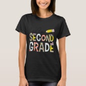 Hello Second Grade Team 2nd Grade Back To School T T-shirt (Voorkant)