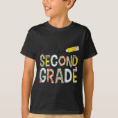 Hello Second Grade Team 2nd Grade Back To School T T-shirt (Voorkant)