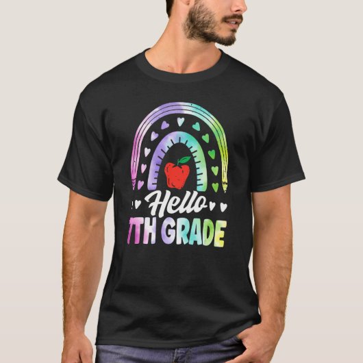 Hello Seventh Grade Back To School 7th Grade Squad T-shirt (Voorkant)