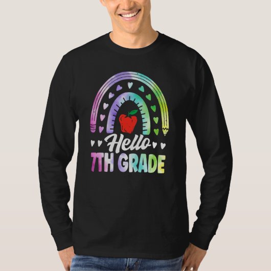 Hello Seventh Grade Back To School 7th Grade Squad T-shirt (Voorkant)