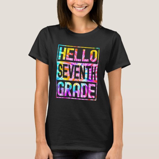 Hello Seventh Grade Back to School 7th Grade Teach T-shirt (Voorkant)
