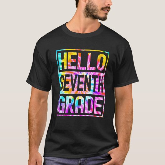 Hello Seventh Grade Back to School 7th Grade Teach T-shirt (Voorkant)