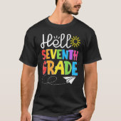 Hello Seventh Grade Fun 7Th Grade Backto School    T-shirt (Voorkant)