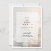 Hello SEVENTY' Modern Photo Collage 70th Birthday Kaart (Achterkant)