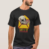 Hello Skull Skeleton Mail Postal Service Postman M T-shirt (Voorkant)