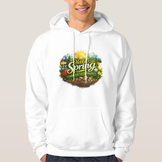 Hello Spring Avonturen Logo Hoodie (Voorkant)