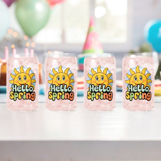Hello Spring Blikvorm Glas (Insitu (Verjaardag))