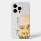 Hello Spring, Boho Wildflower Sunset Case-Mate iPhone Case (Achterkant)