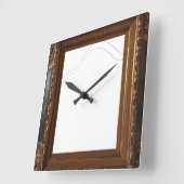 Hello Spring Floral Wreath Clock – A Celebration o Vierkante Klok (Hoek)