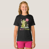 Hello Spring Frog, Nature Lover T-shirt (Voorkant volledig)