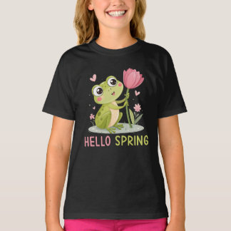 Hello Spring Frog, Nature Lover T-shirt
