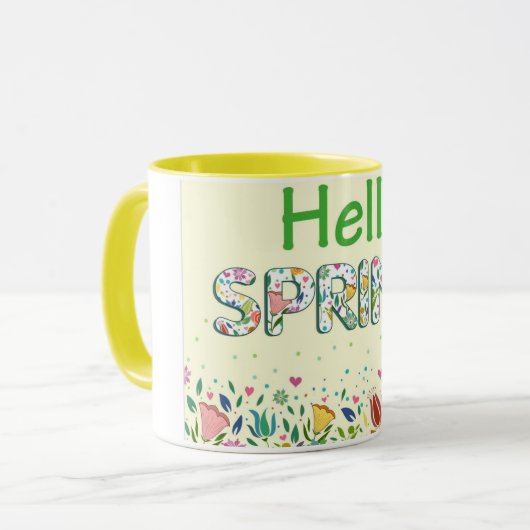 Hello Spring Mug Mok (Voorkant links)