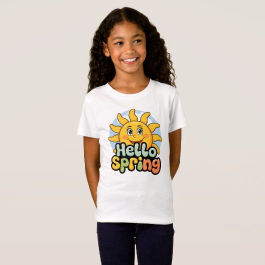 Hello Spring T-shirt (Voorkant volledig)